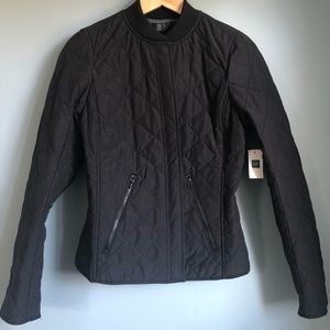 Women’s Gap Quilted Bomber Jacket in Black